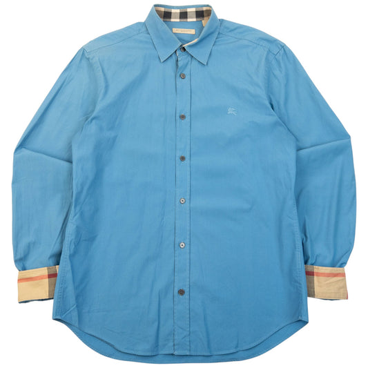 Vintage Burberry Brit Nova Check Cuff Long Sleeve Button Up Shirt Size M | Medium, Multicoloured