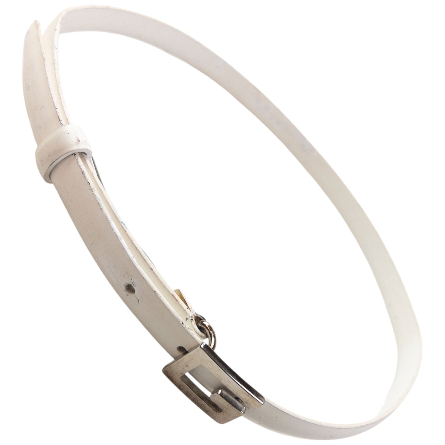 Vintage 2000s Gucci Leather Belt Size W24 | O/S, White
