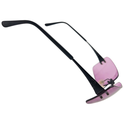 Vintage 2000s Chanel Rimless Sunglasses | O/S, Black