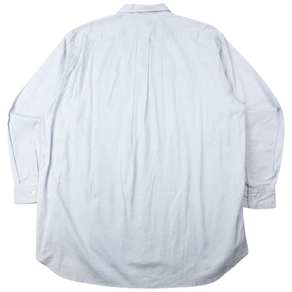 Vintage 1989 Comme Des Garçons HOMME Long Sleeve Button Up Shirt Size XL | XL, Blue