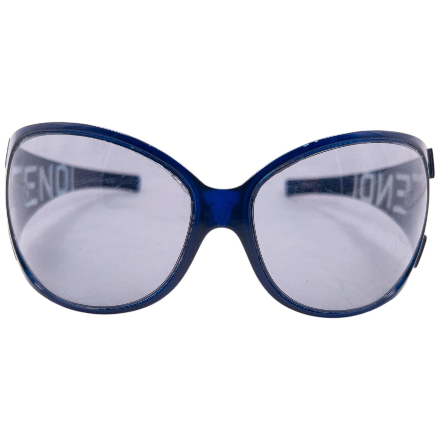 Vintage 90s Fendi Oversized Sunglasses | O/S, Blue