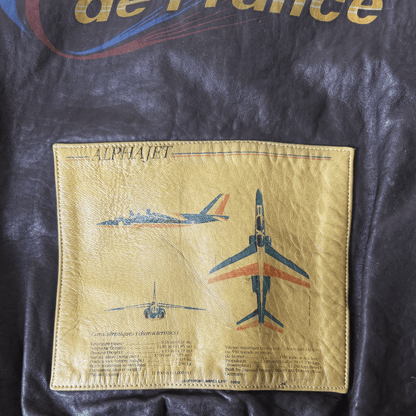 Avirex 1988 'Patrouille de France' A2 Leather Flight Jacket - S / M | S / M, Red