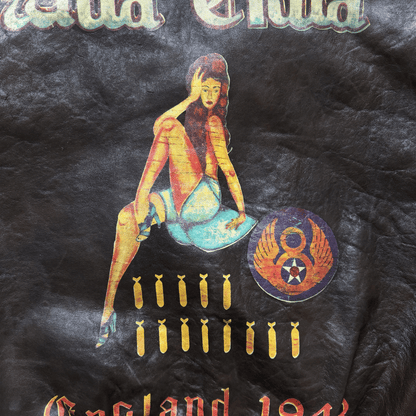 Avirex 'Wild Child' 1987 A2 Leather Flight Jacket - S / M | S / M, Red