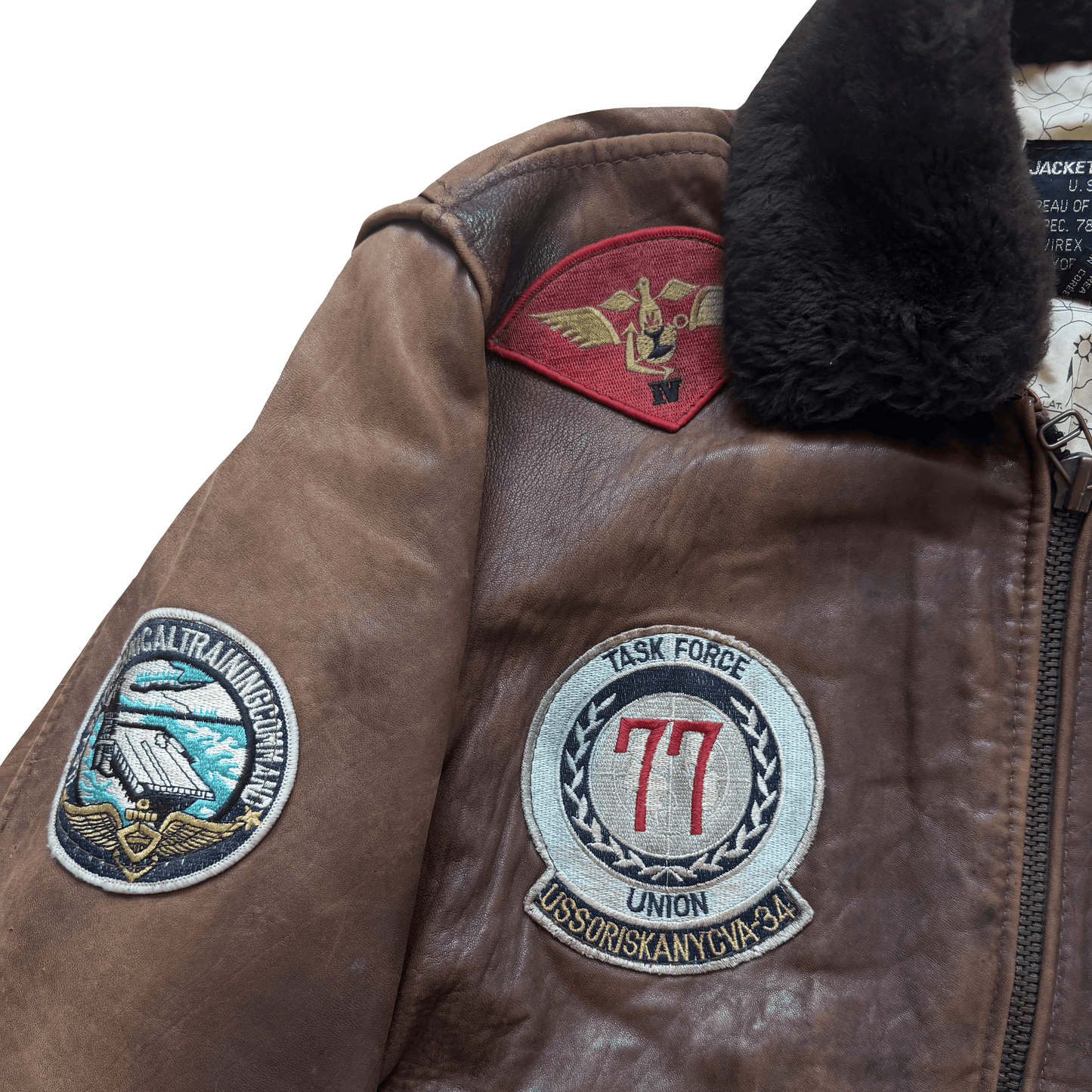 Avirex 1987 Top Gun G-1 Flight Jacket - L | Large, Brown