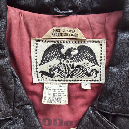 Avirex 'Daytona to LA' Leather Biker Jacket - M