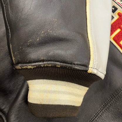 Avirex Leather Varsity Jacket - XXL