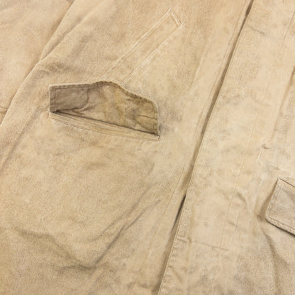 Vintage 2000s Burberry Button Up Trench Jacket Size XL | XL, Beige