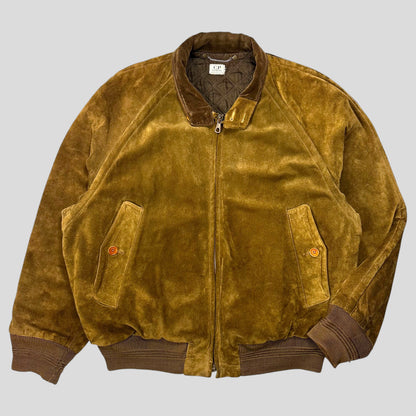 CP Company 1989 Ideas Suede Pelle Leather Quilted G-9 Flight Jacket - IT48 (L/XL)