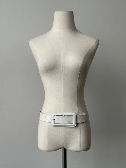 Jaeger 1990s Slim Leather Belt - W29-33