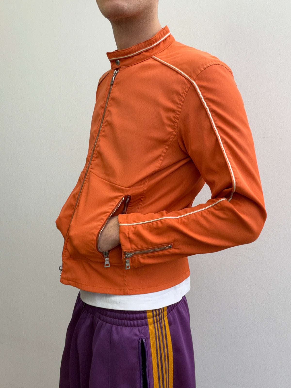 Prada Sport 00s Nylon Biker Jacket | Small, Red