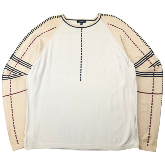 Vintage 2000s Burberry Nova Check Jumper Size XL | XL, Beige