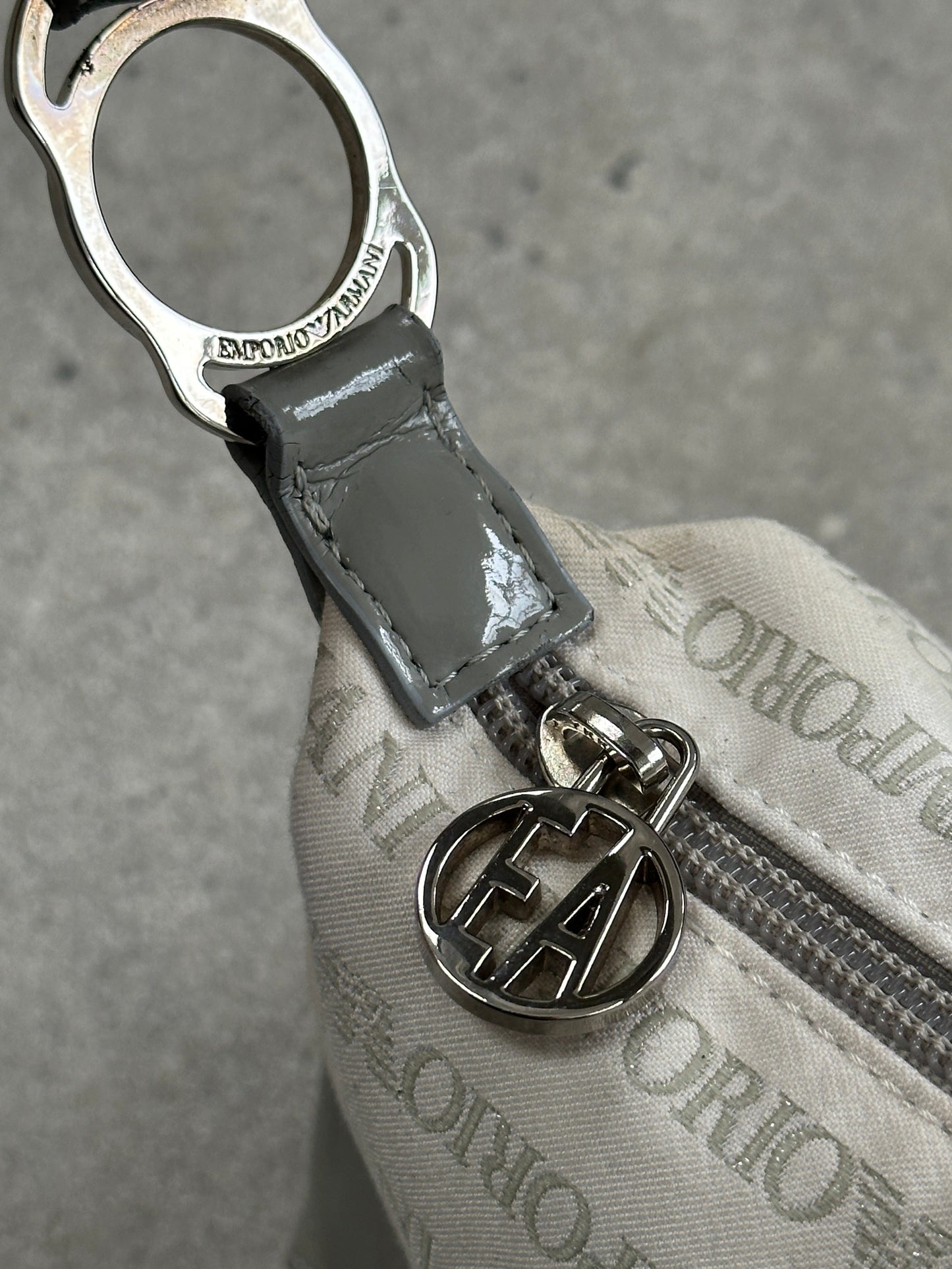 Emporio Armani 2000s Monogram Baguette Shoulder Bag