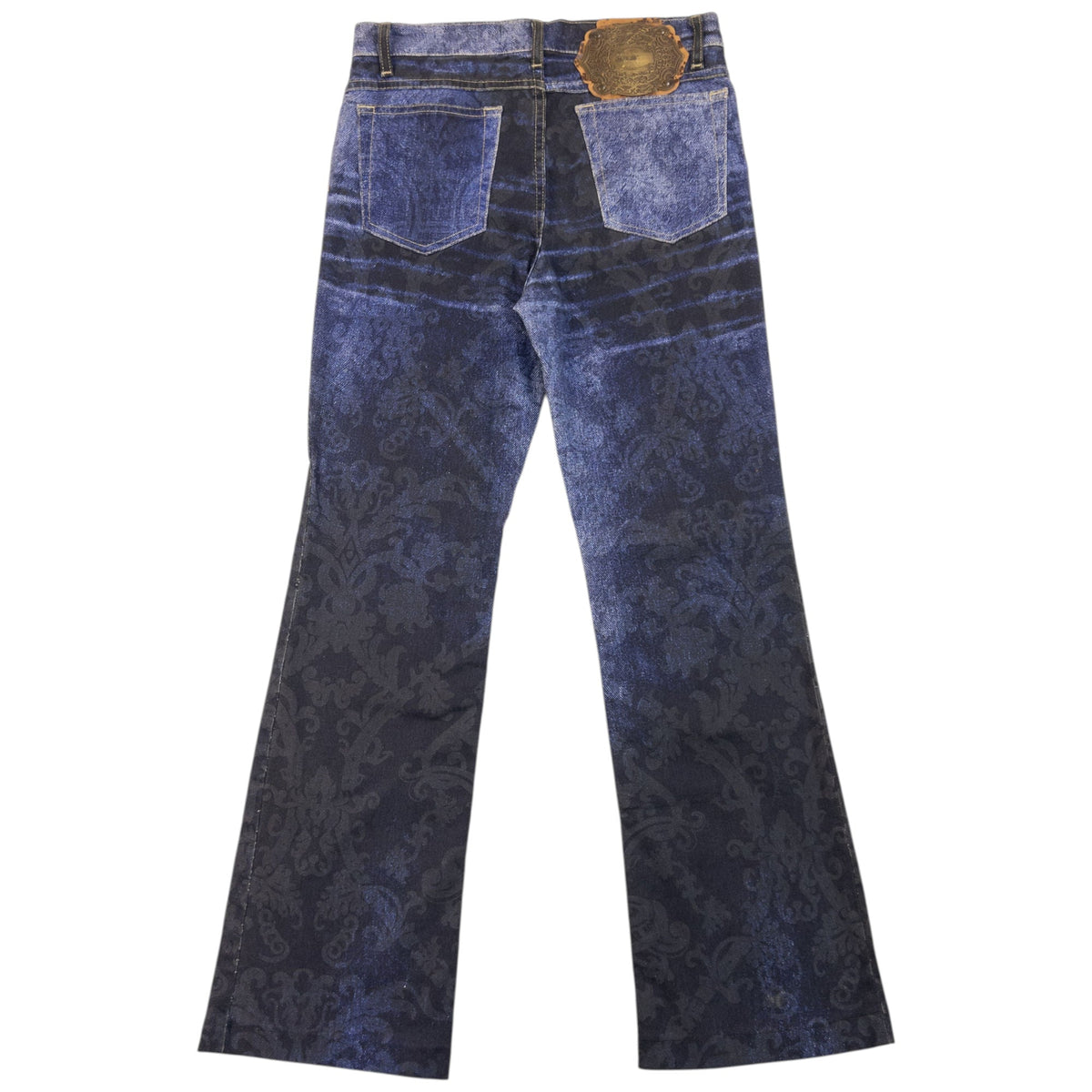 Vintage 2000s Roberto Cavalli Stretch Denim Pattern Jeans Womens Size W29 | W29, Multicoloured