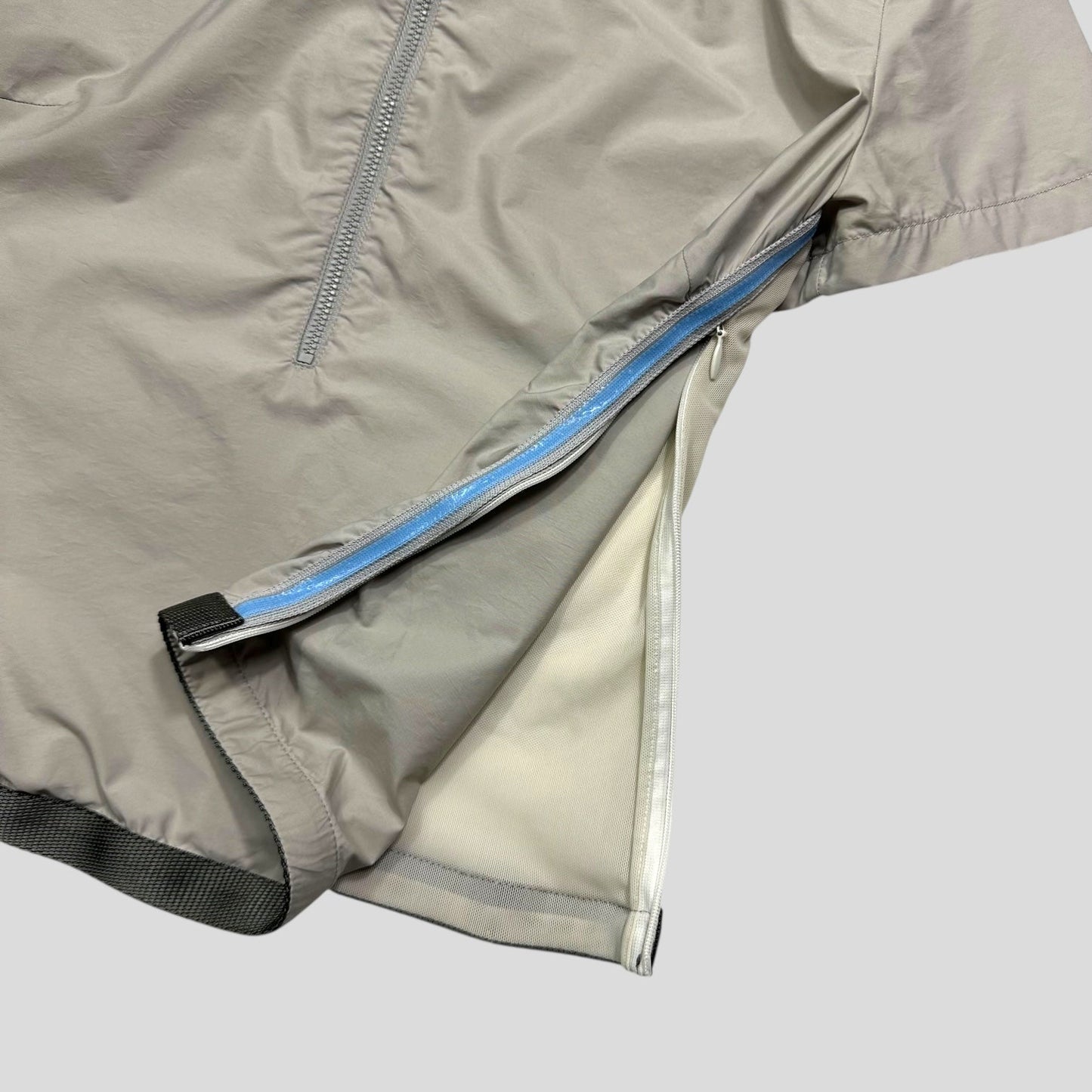 Prada Sport SS00 Mesh Panelled Gel Seam Nylon 1/2 Shirt - M