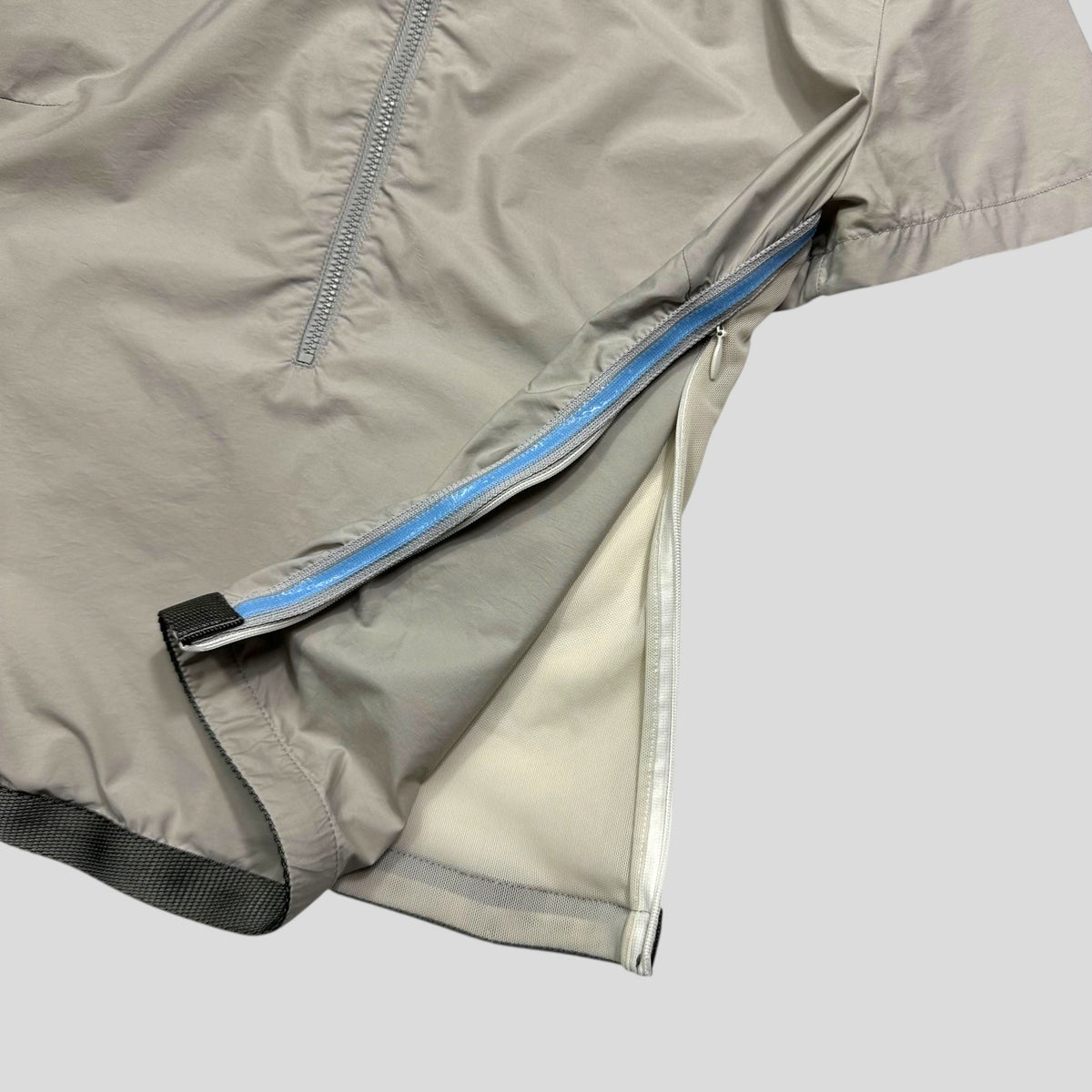 Prada Sport SS00 Mesh Panelled Gel Seam Nylon 1/2 Shirt - M | Grey