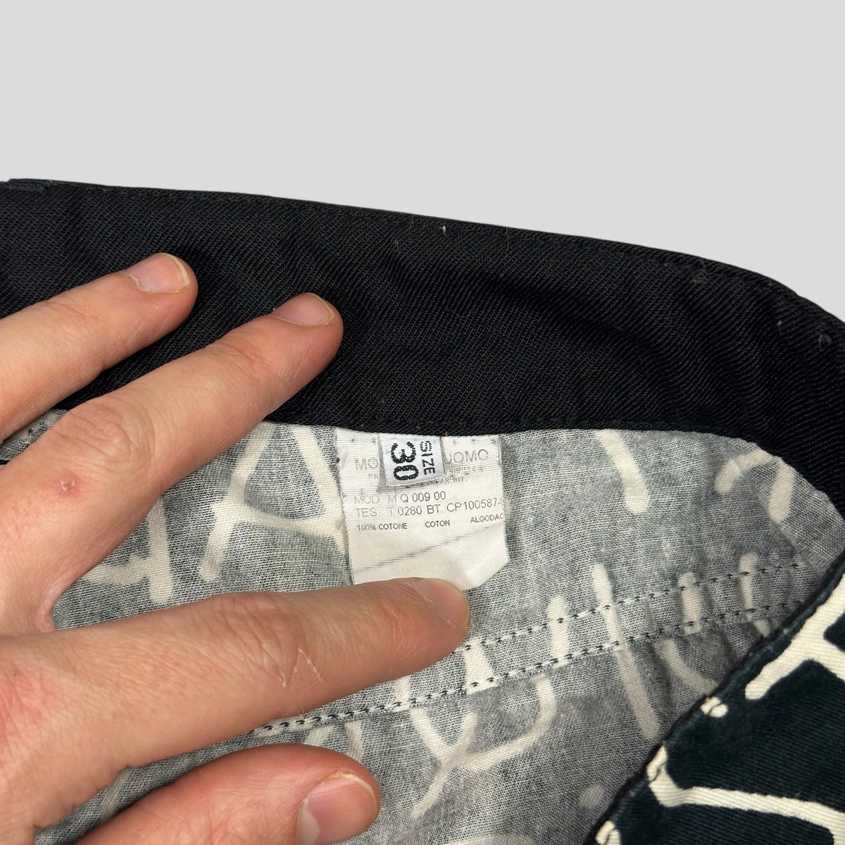 Moschino Jeans 00’s ABC Alphabet Black Jeans - 31 | W31