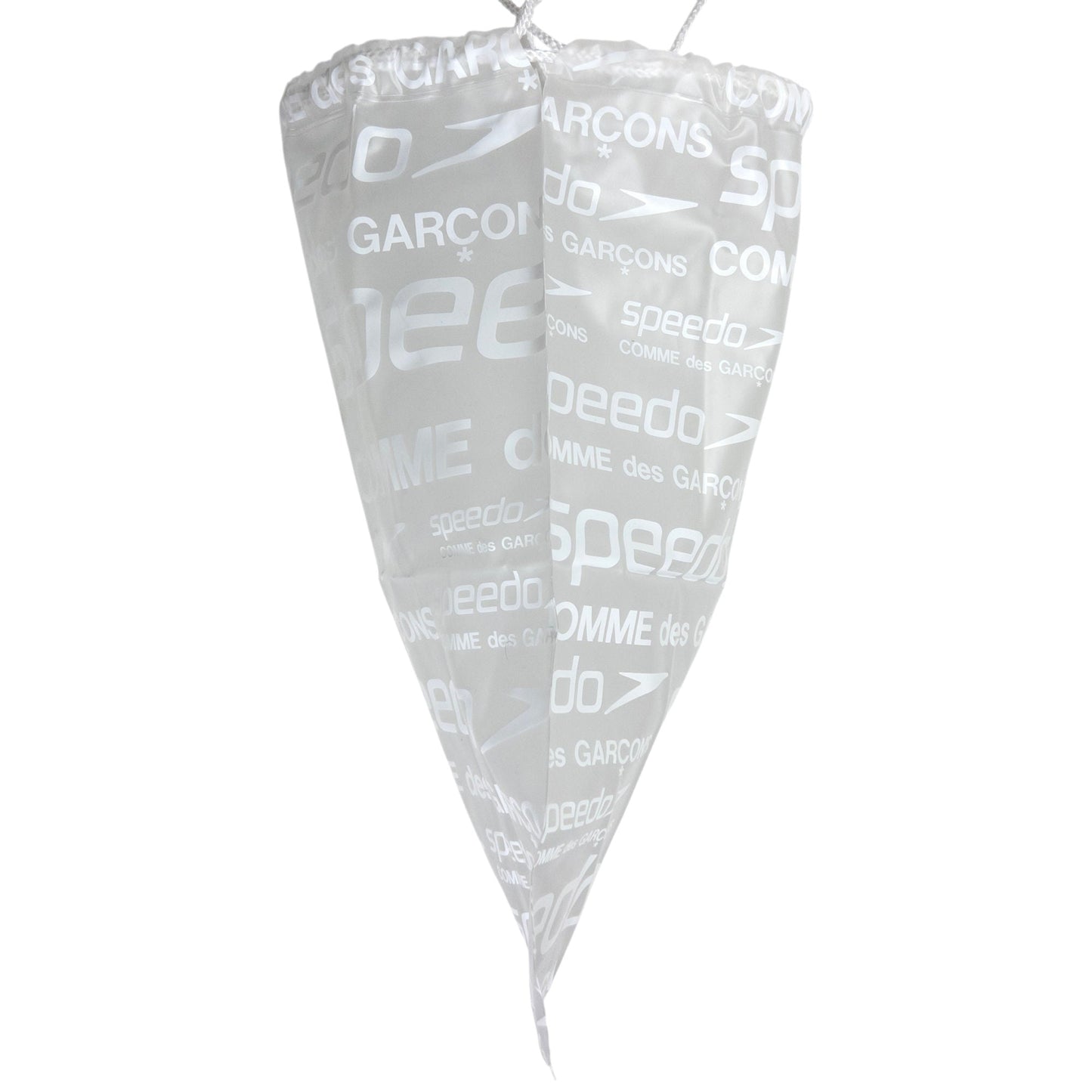 Vintage Comme Des Garçons X Speedo Clear Monogram Drawstring Bag