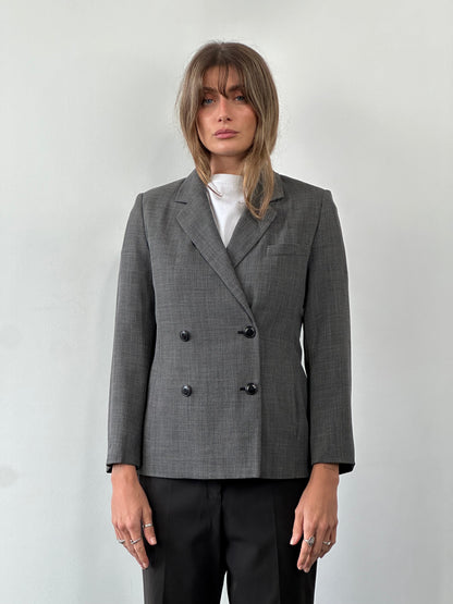 Max Mara Wool Double Breasted Blazer - S