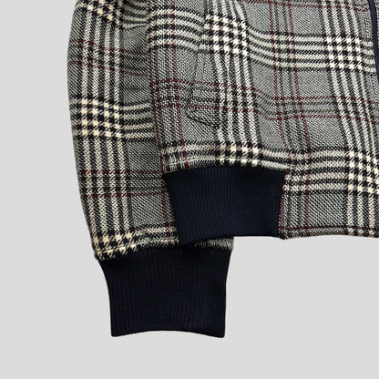 Prada Milano AW00 Virgin Wool Padded Plaid Boxy Jacket - L