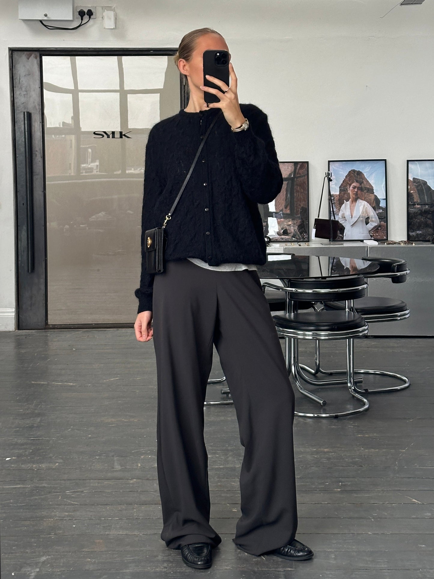 Armani Collezioni Pure Wool Wide Leg Tailored Trousers - W34