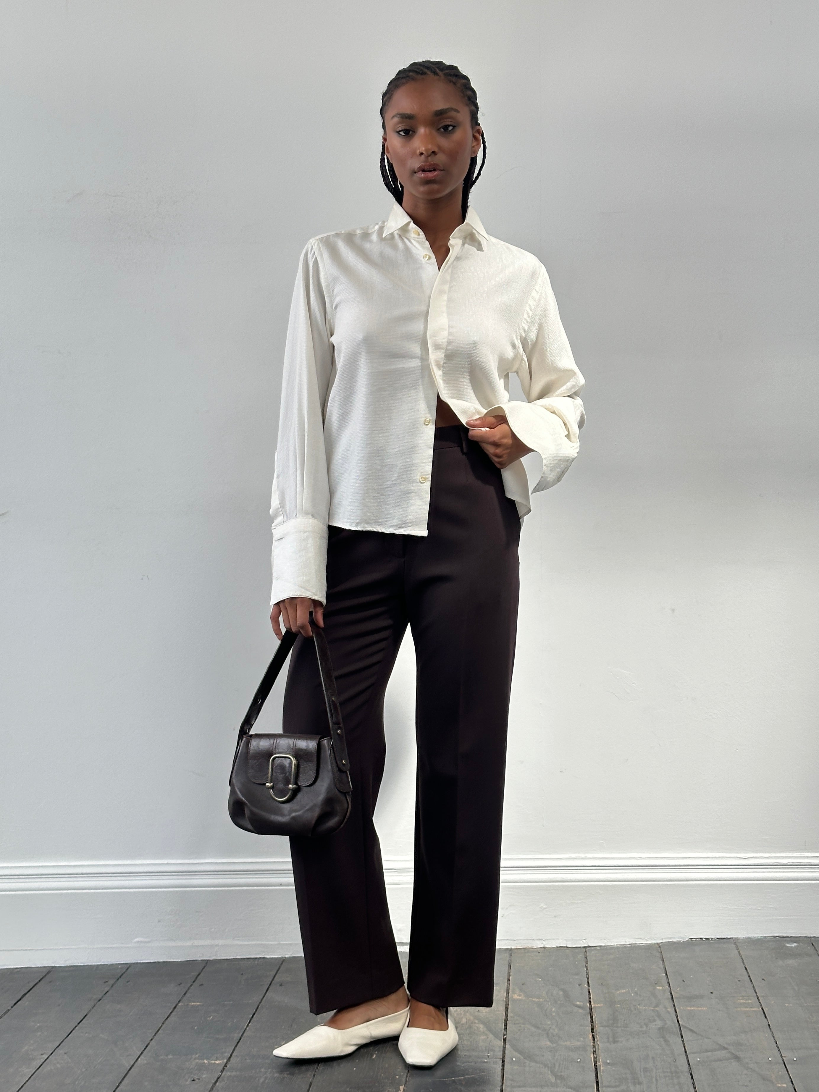 Max Mara High-Waisted Straight-Leg Trousers Max Mara Studio
