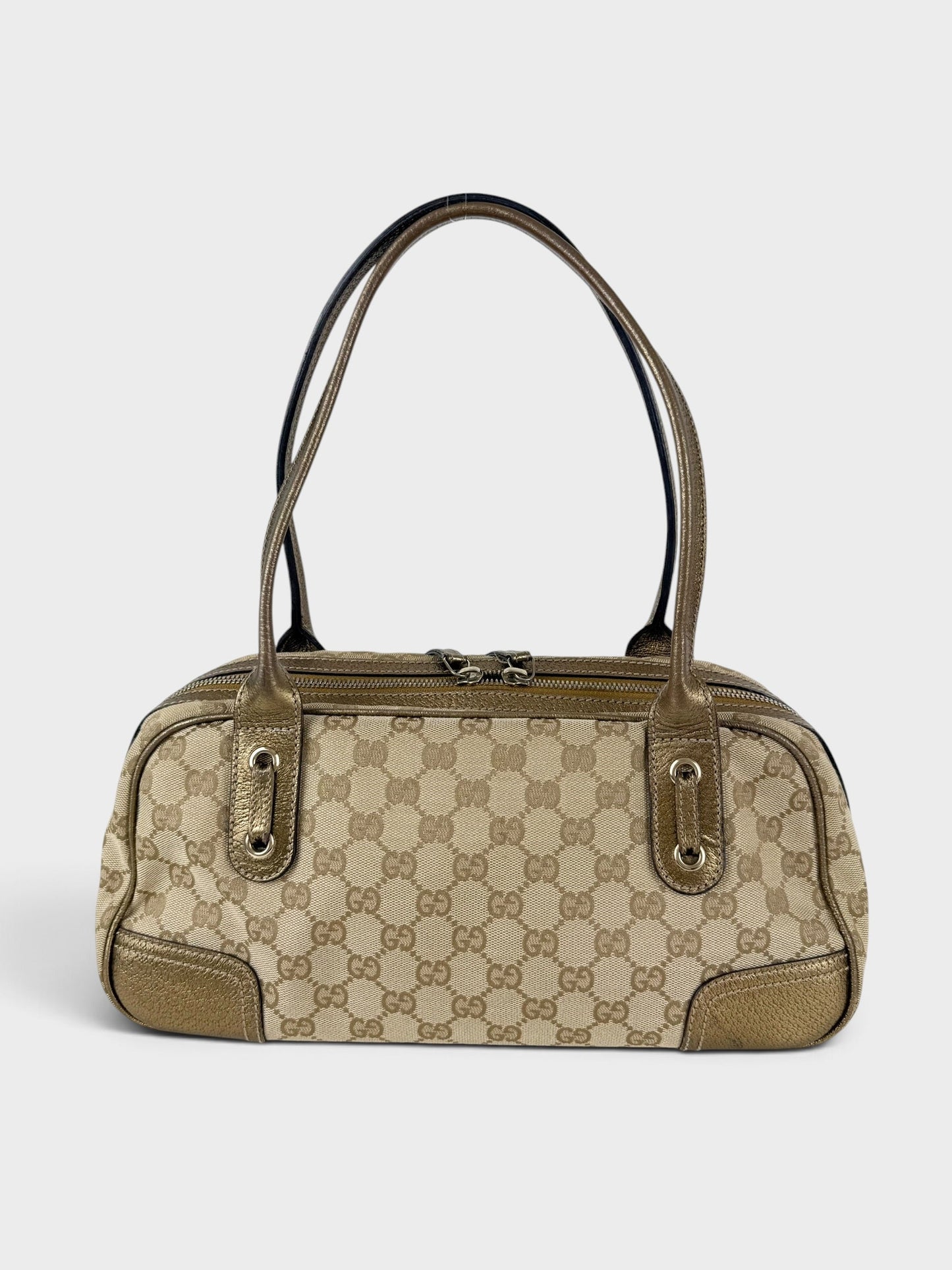2000s Gucci GG Monogram Princy Handbag | O/S, Beige