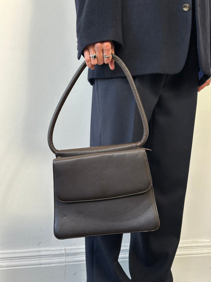 Giorgio Armani Le Collezioni Leather Shoulder Bag