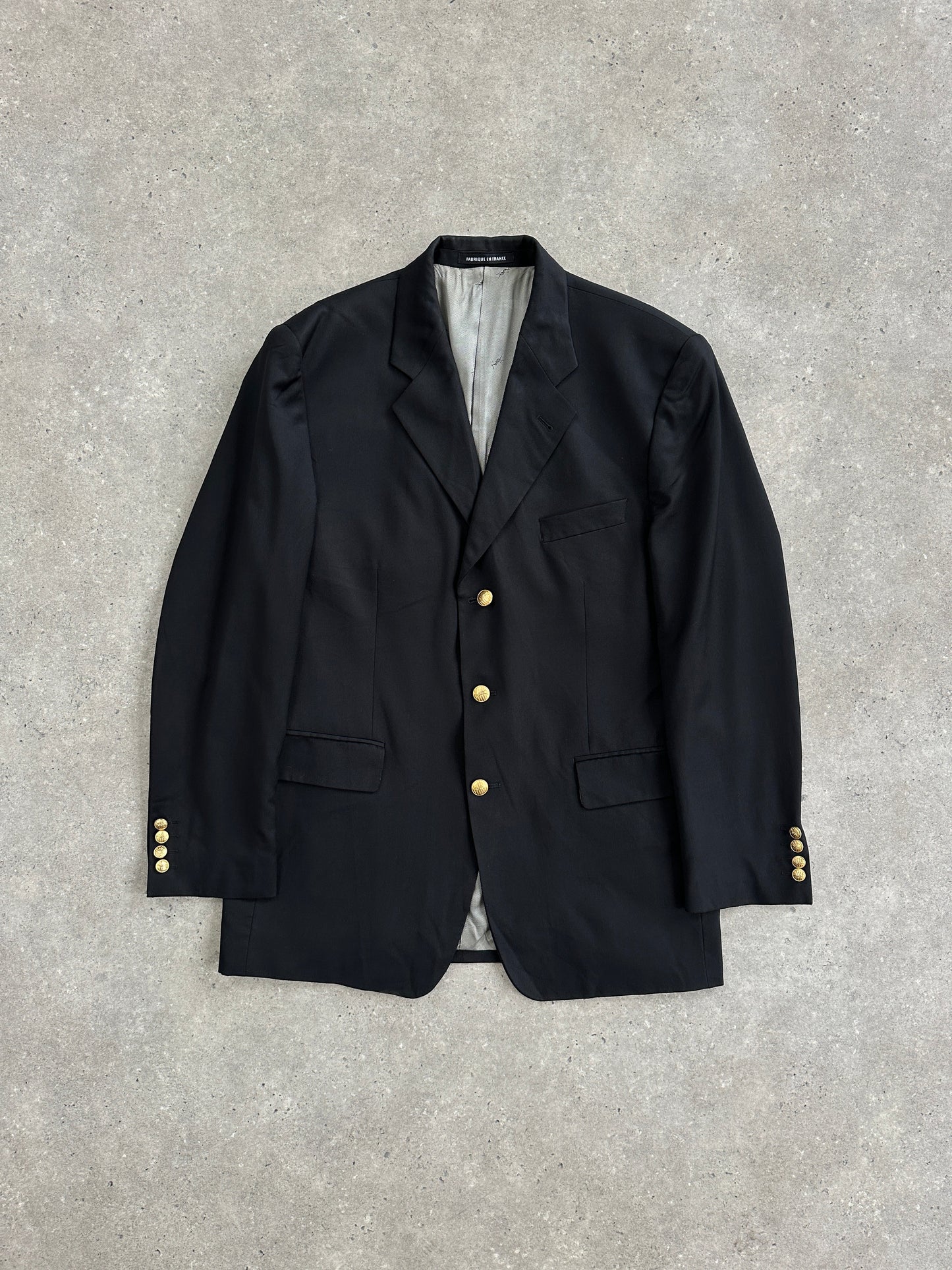 Yves Saint Laurent Pour Homme 1990s Pure Wool Bespoke Button Blazer - 42R/XL