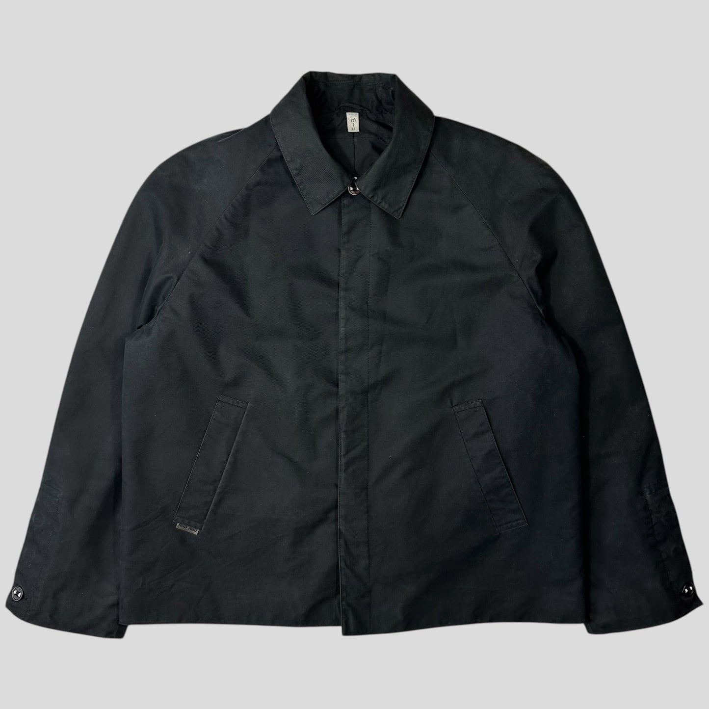 Miu Miu AW00 Contrast Tape Down Filled Work Jacket - L/XL | Default Title, Black