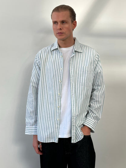 Christian Dior Monsieur 1990s Pure Cotton Striped Shirt - L
