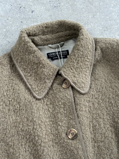 Giorgio Armani 1990s Wool Single Breasted Coat - M