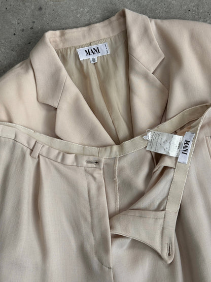 Mani 1990s Pure Wool Single Breasted Suit - L/W30