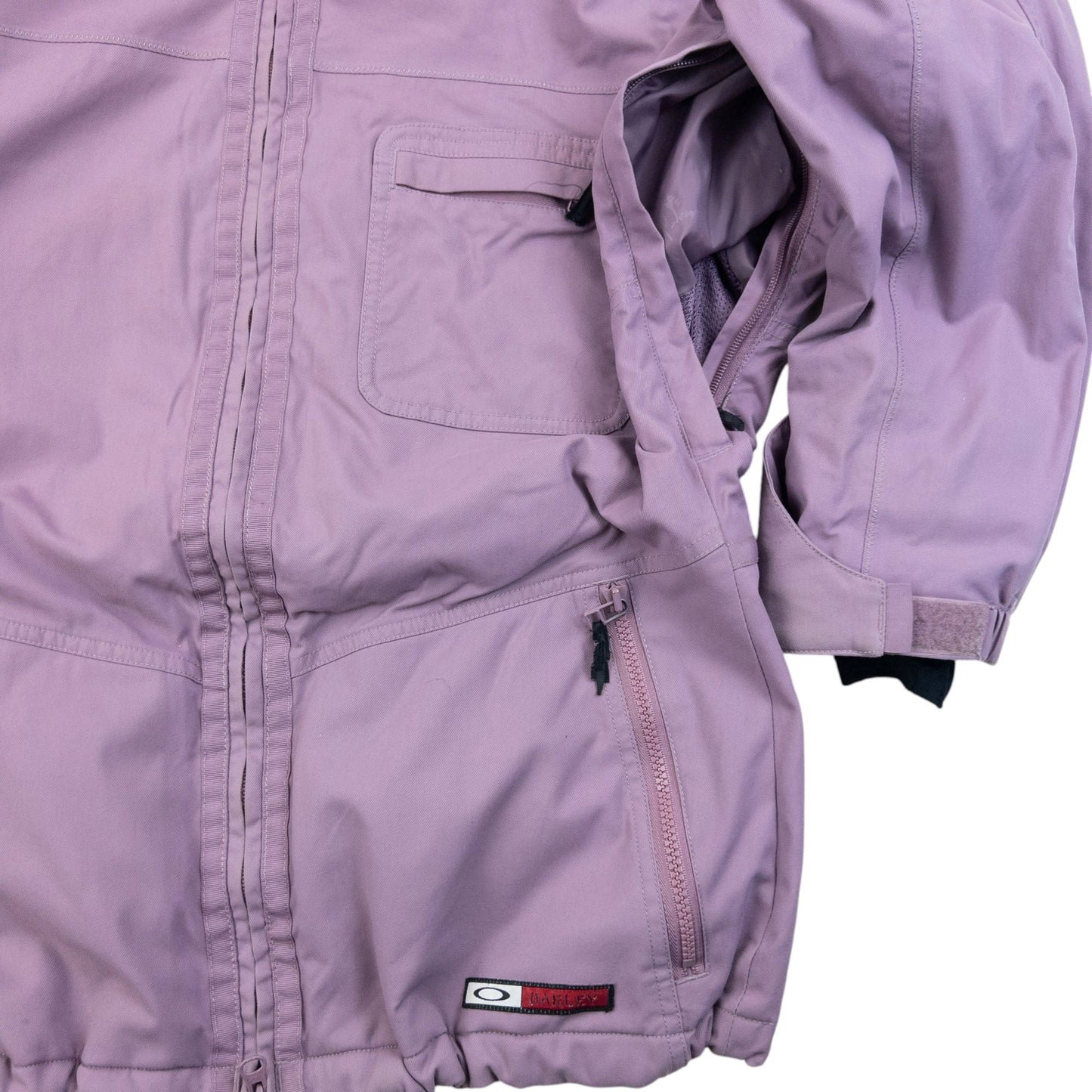 Vintage 90s Oakley Zip Up Snowboarding Jacket Womens Size L | Large, Purple