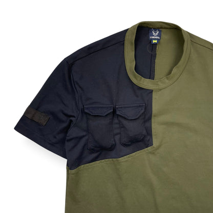 1990's Cyberdog Panelled Cargo Pocket T-Shirt (M) | Default Title, Multicoloured