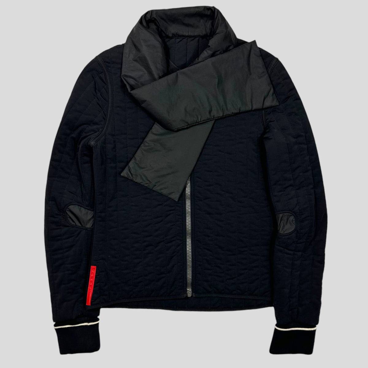 Prada Sport SS00 Quilted Nylon Scarf Jacket - M | Large, Green