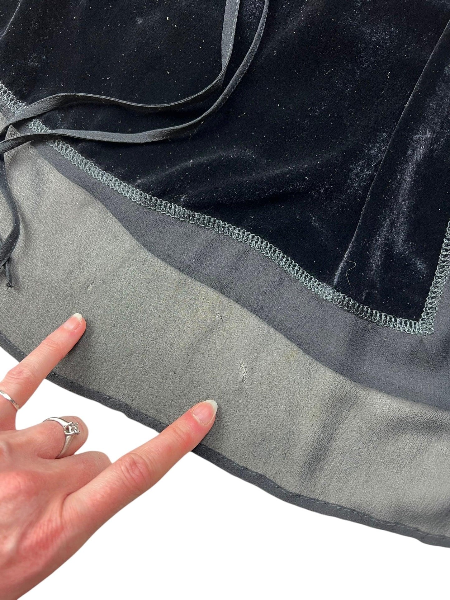 Miu Miu 1990s velvet sheer slip dress