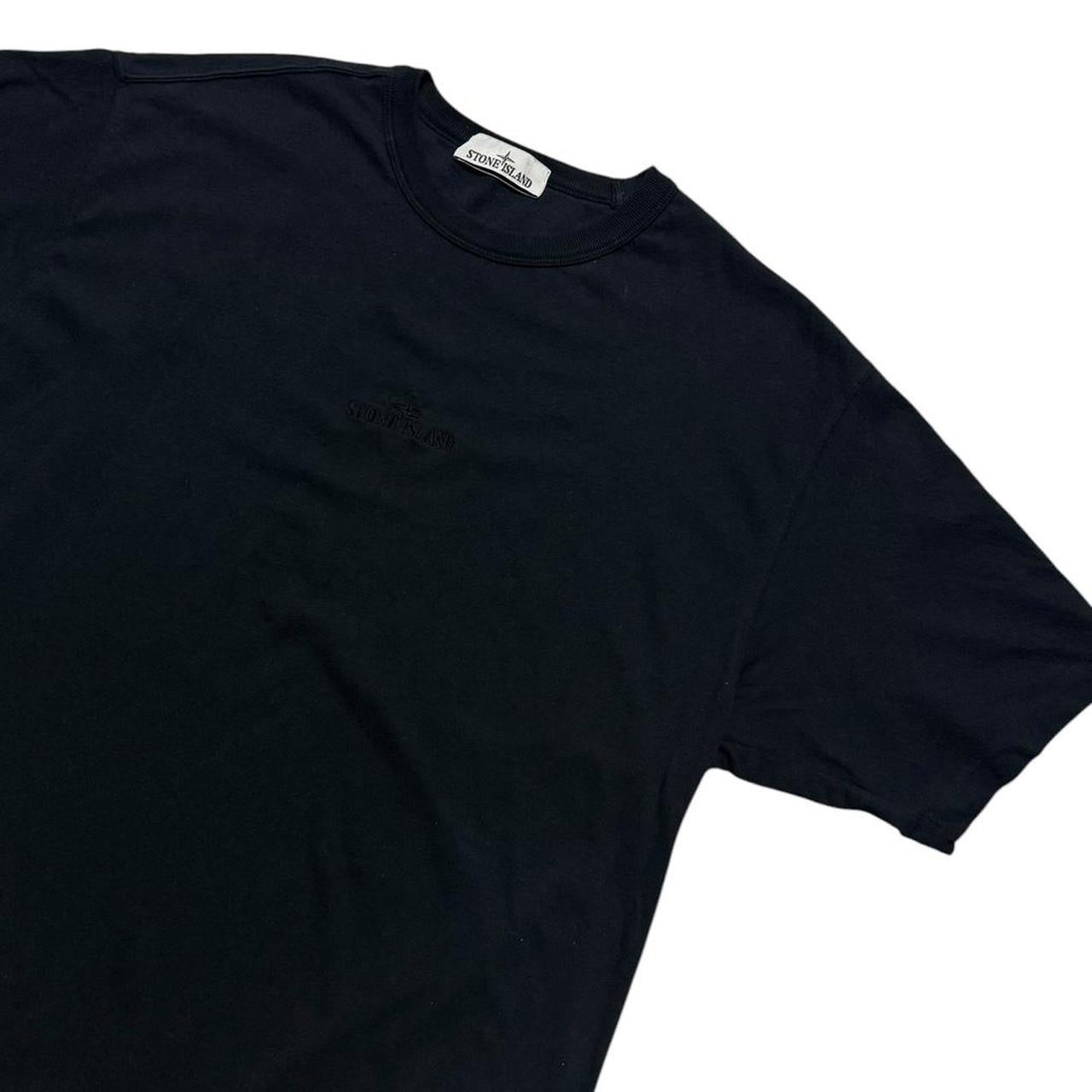 Stone Island Navy Front Logo T-Shirt | Large, Navy