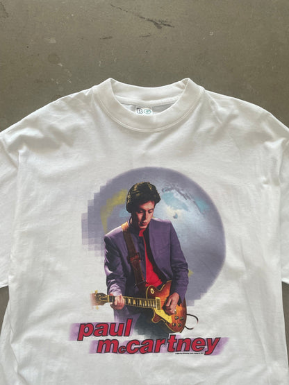 2003 Paul McCartney Back in the World T-Shirt - XL | X-Large, Red