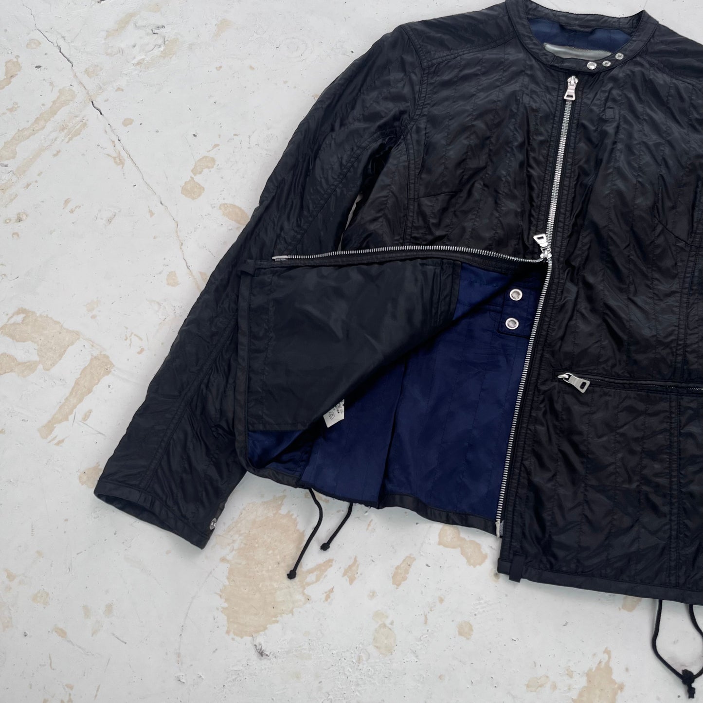 2000s prada sport moto jacket | Black, Black