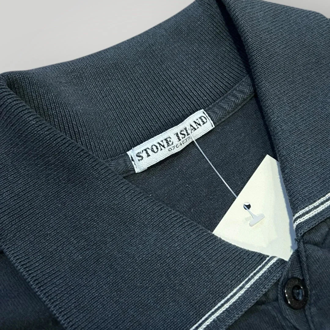 Stone Island SS/05 Spell out Polo Shirt M
