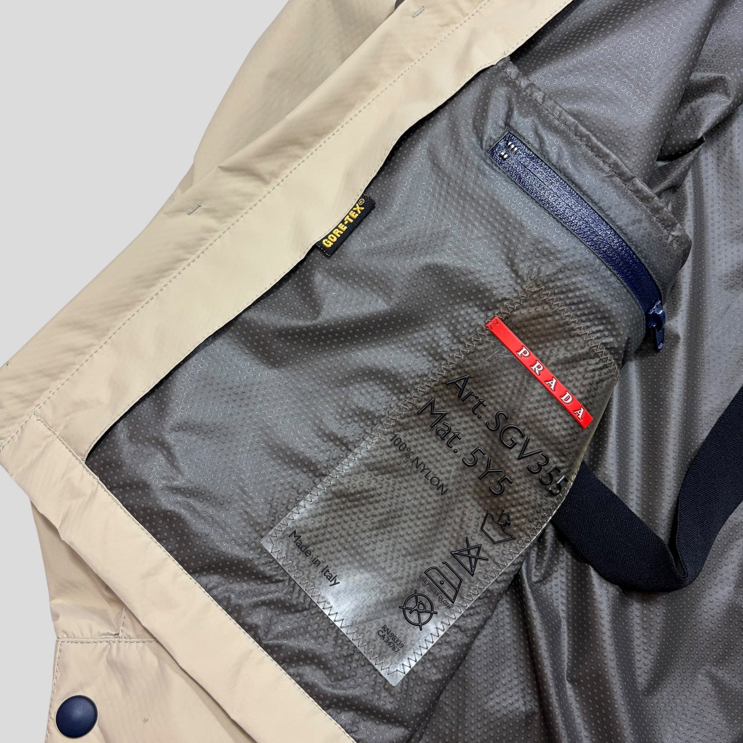 Prada Sport AW00 Goretex Backpack Strap Packable Bag Jacket - M/L | O/S, Red
