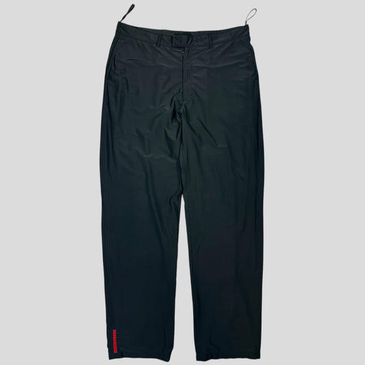 Prada Sport FW99 Textured Nylon Shimmer Baggy Mesh Trousers -IT54 | Default Title, Multicoloured