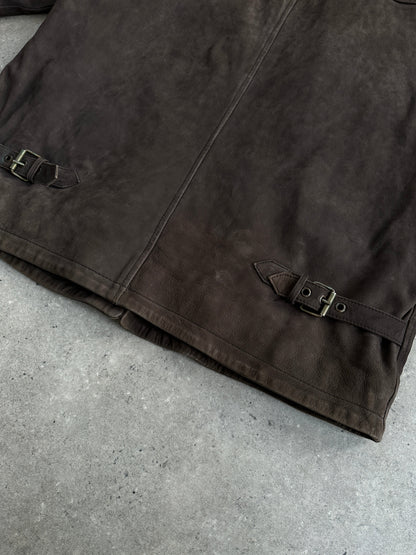 Vintage Nubuck Leather Jacket - XL