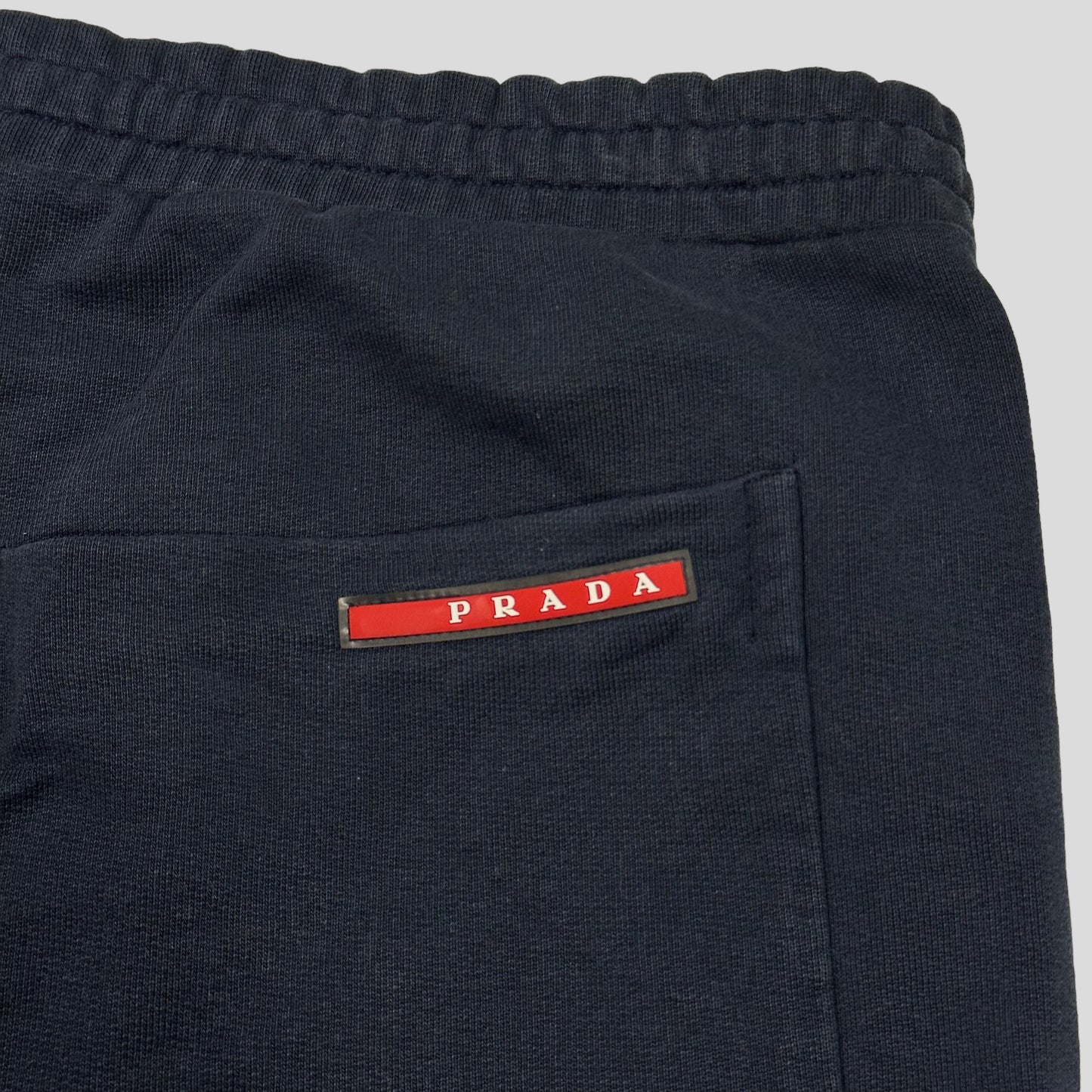 Prada Milano 2013 Red Tab Cotton Trackpants - XL/XXL