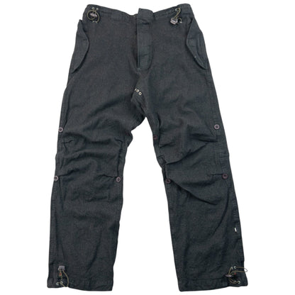 Vintage Maharishi Wool Roll Up Trousers Size S | Small, Grey