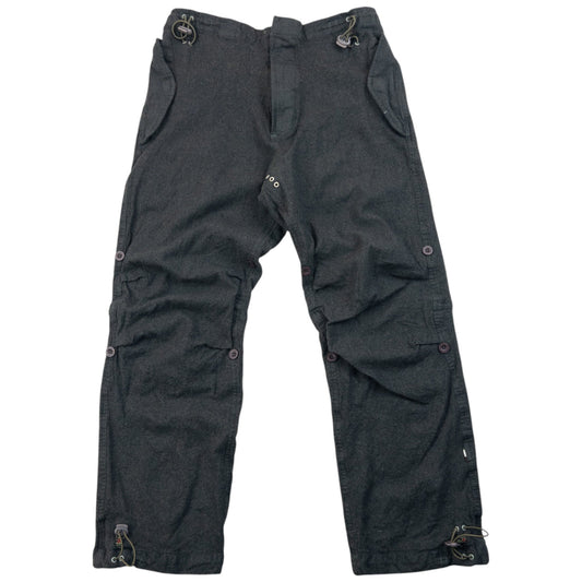 Vintage Maharishi Wool Roll Up Trousers Size S | Small, Grey