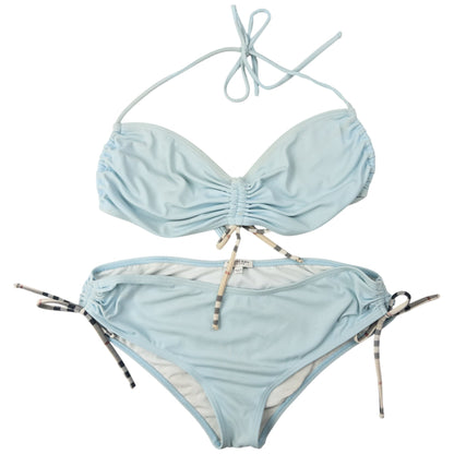 Vintage Burberry Nova Check Bikini Set Womens Size L