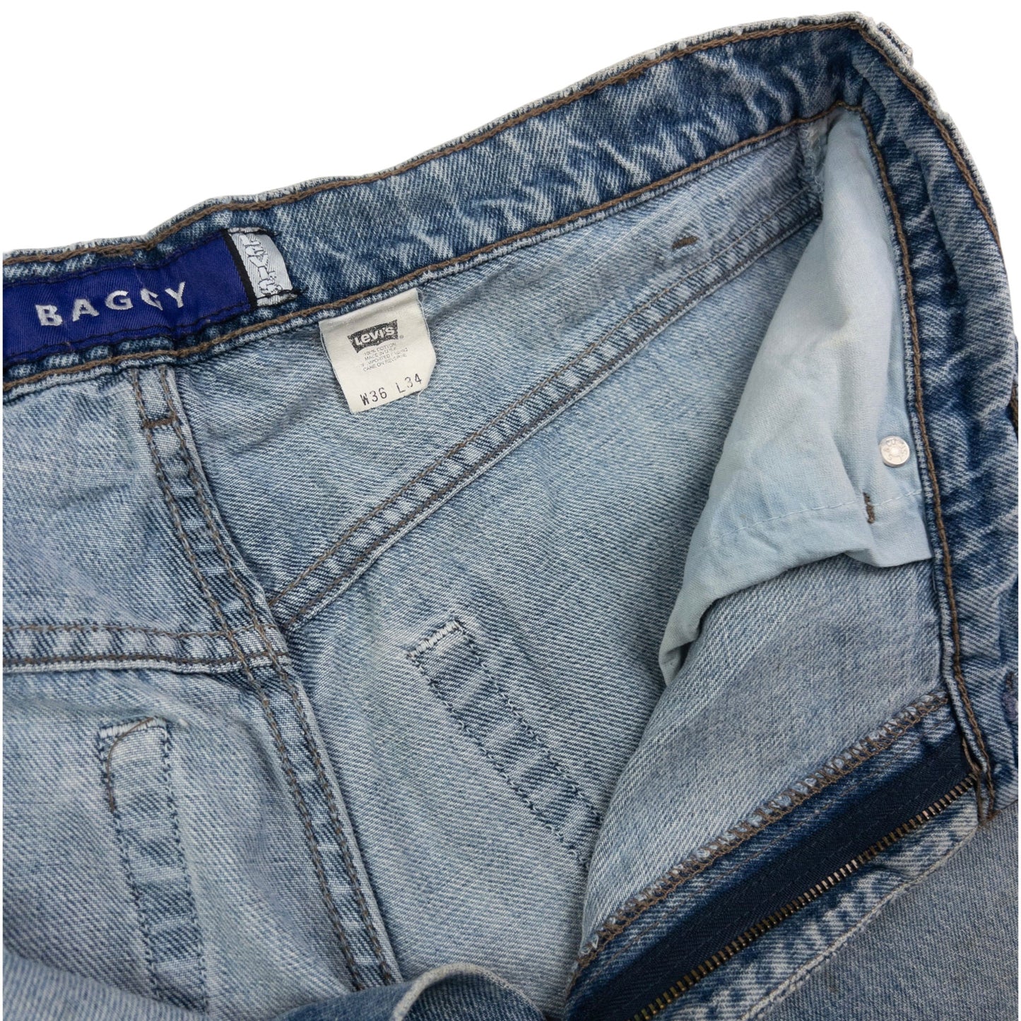 Vintage Levi's Silver Tab Baggy Denim Jeans Size W35