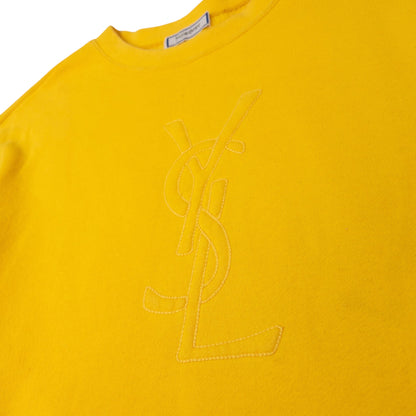 Vintage YSL Yves Saint Laurent Embroidered Sweatshirt Size M