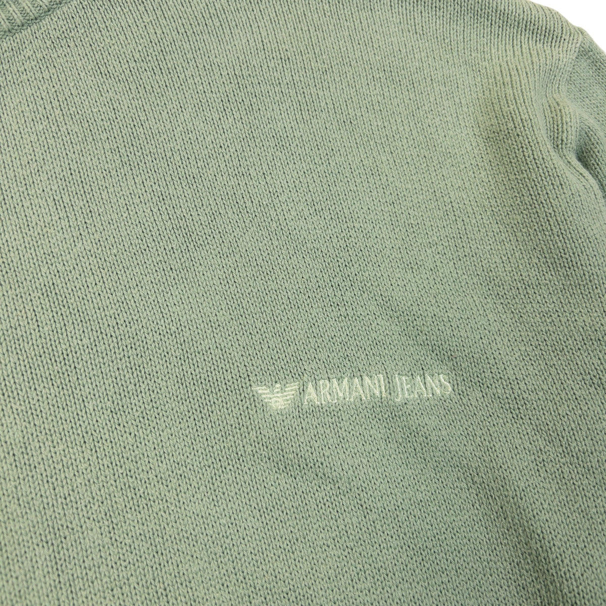 Vintage 90s Armani Jeans Knit Jumper Size M | Medium, Green
